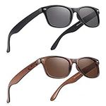 2 Pack Reader Sunglasses for Men Wo