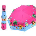 Rosavida Kids Folding Umbrella- Automatic Open- Cartoon- UV Protection- Travel Umbrella Compact Windproof for Girls Boys Women ＃2