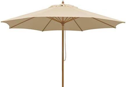 Parasol Schneider Malaga, Natural, Aprox. 300 cm Ø, 8 Piezas, Redondo