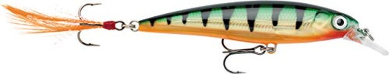 Rapala X-Rap Lure with Two No. 12 Hooks, 0.6-0.9 m Swimming Depth, 4 cm Size, Legendary Perch