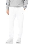 Champion Men's, Powerblend, Fleece Joggers, Comfortable Sweatpants (Reg. Or Big & Tall), White C Patch Logo, Medium