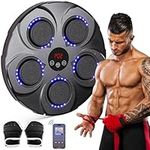 Smart Music Boxing Machine Wall Mounted，Bluetooth Boxing Equipment Punching Pads With LED Light & Speaker for Adults & Kids Home Boxing Training Exercises (Black 3)