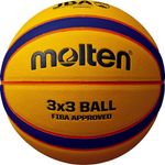 Molten Basketball B33T5000 FIBA 3x3, Yellow/Blue/Orange, 6