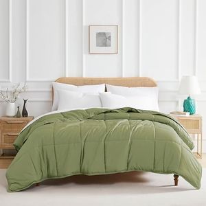 Southshore Fine Living, Inc. Comforter Set, Queen Size/Full Bedding Comforters, Down-Alternative Sage Green Comforter/Bedspread Queen Size, Soft Fluffy Oversized Bedding, Machine Washable, Sage Green