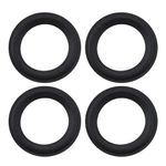 ECSiNG 4PCS 4 Inch Speaker Foam Edge Surround Replacement Part Speaker Surrounds Repair Kit Inner Diameter 65.8mm Outer Diameter 99.2mm for Speaker Repair DIY Black