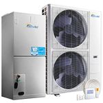 Senville 3 Ton Central Air Conditioner Heat Pump Split System, 36,000 BTU, Inverter, Variable Speed, 208/230V, SENDC-36HF-16, Gray