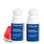 Be Bodywise Female 4% Aha Bha Underarm Roll On | Pack Of 2 | With Flora & Watermelon Fragrance | Masks Body Odour, Reduces Underarm Discoloration & Gives Long Lasting Fragrance | Aluminum Free | 100Ml