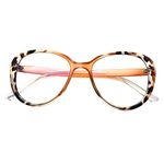 Peter Jones Demi Brown Cateye Oversized Large Blue Light Blocking Computer/Gaming Glasses for Women/Girls (20389DA)