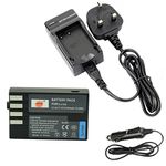 DSTE D-Li109 Li109 Rechargeable Li-ion Battery + DC112U Travel and Car Charger Compatible with Pentax K-r K-30 K-50 K-500 Camera