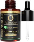 Citronella Essential Oil for Home Aromatherapy & Natural Mosquito Repellent | Pure Citronella Oil for Diffusers, Skin, Organic Care | Ideal Bug Repellent, Citronella Spray for Outdoor & Indoor Use