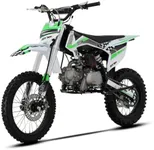 SYX MOTO 125cc Dirt Bike Teens 12+ Yrs 4-stroke Gas-powered Dirt Bike Off-road Motorcycle Kick Start 4-speed Manual Transmission, Whip 125-K1, Up To 50mph (Green)