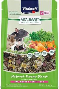 Vitakraft Vita Smart Rat and Mouse Food - Complete Nutrition - Premium Fortified Blend with Ancient Grains for Rats, Mice, and Gerbils