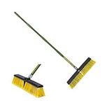 Garden Broom 45cm Outdoor Stiff Sweeping Brush | Stiff Bristles For Yard or Patio, Site Work | Broom Sweeper for Floors Surfaces