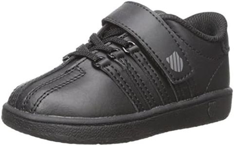 K-Swiss Kid's Classic VN VLC Sneaker, Black/Black, 2 M Little Kid