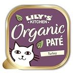 Lily’s Kitchen Made with Natural Ingredients Adult Cat Food Tray Organic Turkey Grain-Free Recipe (19 Trays x 85g)