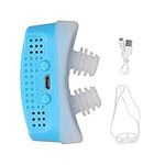 Sleep Apnea Devices, Portable Cordless Breathing Machine for Sleep Apnea Rechargeable Micro Sleep Apnea Device Comfortable Silicone Design Snoring Relief Machine for Heavy Snorers(Blue)