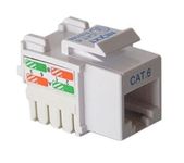 SuperShopperIndia RJ45 CAT6E Lan I/O Punch Down Network Keystone Jack CAT6-10 Pieces,White