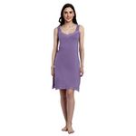 BLAZON Women's Cotton Hosiery Fairy Full Slip (Lavender, S)