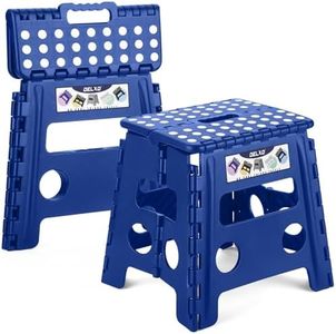 Delxo Folding Step Stool 13 inch 2 Pack,300 Lbs Step Stool for Kids&Adults