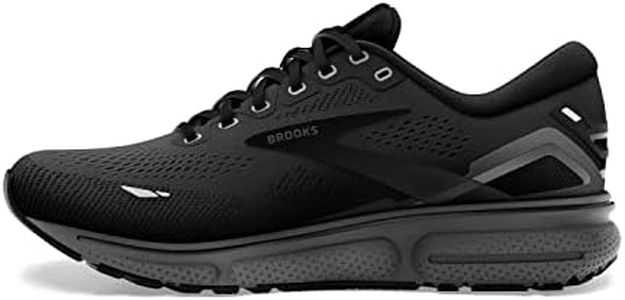 Brooks Ghost 15 Men’s Running Shoes, Black/Ebony – UK Size 10