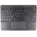 Ultra-Slim Wireless Bluetooth Keyboard with Touchpad for ipad, 10-Inch Rechargeable Small Portable Mini Wireless Keyboard for Laptop Computer Tablets Desktop iPad iPhone Smartphone iOS Android MAC