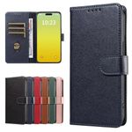 GoodcAcy Case Wallet for iPhone 6 Plus/iPhone 6S Plus, Genuine Leather Wallet Folio Case [Magnetic Closure] [RFID Blocking Card Slot] [Kickstand] Full Protection Case - Blue