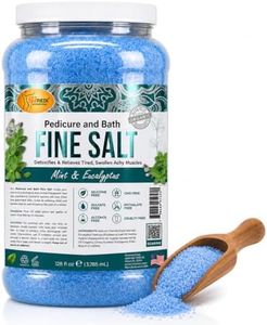 SPA REDI - Detox Foot Soak Pedicure and Bath Fine Salt, Mint and Eucalyptus, 128 Oz - Made with Dead Sea Salts, Argan Oil, Coconut Oil, and Essential Oil - Hydrates, Softens and Moisturizes