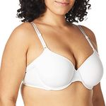 Olga Women's No Side Effects Underwire Contour Bra, Opaque, White, 38D