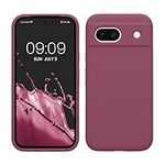 kwmobile Case Compatible with Google Pixel 8a Case - TPU Silicone Phone Cover with Soft Finish - Orchid Violet