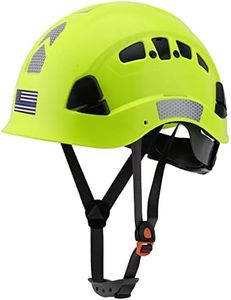 LOHASTAR Hard Hats Construction Safety Helmet Adjustable Vented Work Helmet ANSI Z89.1 Approved OSHA Hard Hat with Chin Strap for Industrial Construction(Green)