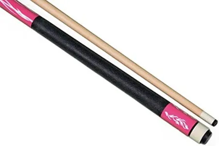 Iszy Billiards 2 Piece Hardwood Maple Pool Cue Billiard Stick with Steel Joint, Pink, 21 oz/58"