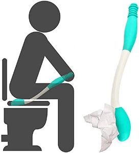 GUAGLL 16 inch Elderly and Pregnant Woman Toilet Tissue Aid Tool, Long Reach Tissue Paper Wiper, Grip Toilet Paper
