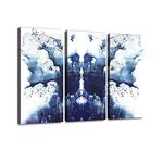 card of rorschach inkblot test subconscious mind stock pictures, Wall Artwork Exclusive Photography Vintage Abstract Paintings Print on Canvas Home Decor Wall Art 3 Panels Framed Ready to Hang