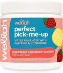 Wellah Perfect Pick-Me-Up (Strawberry Lemonade) 30 Servings - Energy Boost Drink Mix