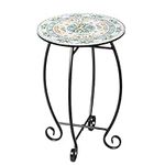 Side Table, 14" Round End Table, Un