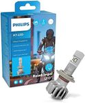 Philips Ultinon Pro6000 H7-LED Motorcycle Headlight Bulb with Road Legal, +230% Brighter Light, 5800 K