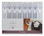 Clear Mini Plastic Spoons - 4" (Pac