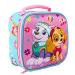 Zawadi Global Paw Patrol Girl 3D Rectangular Insulated Lunch Box Bag for Boys and Girls, Perfect Size for Packing Hot or Cold Snacks for School and Travel, BPA Free