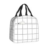White Checkered Bags, Reusable Snac