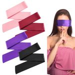 Oruola 4pcs Blindfold and Hand Ties for Bedroom,Blockout Light Adjustable Eye Masks for Sleep,150cm/59In Bind Folds for Adult Play,Satin Sleep Mask for Yoga,Travel, Nap, Meditation (Multicolor)