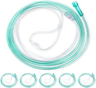 ANSNF Standard Oxygen Nasal Cannula for Adult - 7 ft, Soft Material, Kink Resistant, Lightweight Tubing (5 Pack)