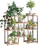 Snazzy Plant Stand Indoor, Outdoor Wood Plant Stands for Multiple Plants, Plant Shelf Ladder Table Plant Pot Stand for Living Room, Patio, Balcony, Plant Gardening Gift