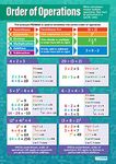 Order of Operations | Math Posters | Laminated Gloss Paper Measuring 850mm x 594mm | Math Charts for The Classroom | Education Charts by Daydream Education