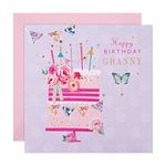 Hallmark Birthday Card for Granny - Classic Cake and Candles Design, Multicoloured (ECM25558622)