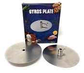 Gyros Yeros Barbecue Kebab Disc Plates (Set of 2) Stainless Steel Fit on 8mm Skewer (GP2)