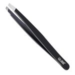 GUBB Slant Tip Tweezer for Eyebrows, Ingrown Hair, and Facial Hair - Best Eyebrow Sharp Tweezer for Women and Men - Ideal Facial Hair Plucker for Painless Removal.