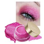 Oulac Hot Pink Cream Eyeshadow also for Highlighter Highly Pigmented Eye Shadow Waterproof&Long Lasting with Moisturizing Formula Blendable Shimmer Eye Make-up,Vegan & Cruelty-Free, 6g, 09