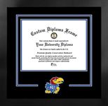 Campus Images NCAA Kansas Jayhawks Unisex Spirit Diploma Manhattan Black Frame with Bonus Lithograph, Black, One Size (KS999MBSD-1185)