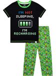 Harry Bear Boys Gaming Pyjamas Glow in The Darks Green Age 12 to 13 Years