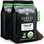 The Bean Organic Coffee Company Water Processed DECAF Le Bean, Dark French Roast, Ground Coffee, 16-Ounce Bags (Pack of 2), Café Molido Tostado Orgánico descafeinado